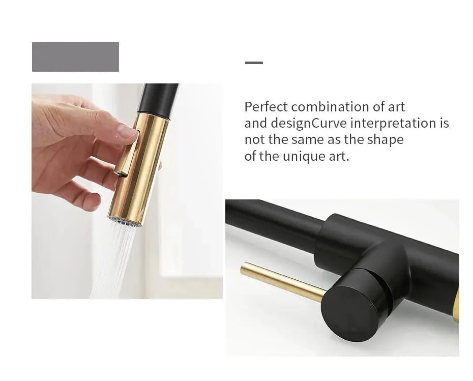 Sensor Smart Touch Kitchen Faucet – Hot & Cold Mixer with Pull Down Spout - 2 - Way Smart Touch Pull Down Kitchen FaucetBathroomLux