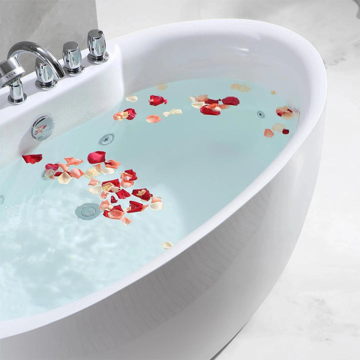 Serenity 8809 Freestanding Acrylic Bathtub - bathroom, showers, thermostaticBathroomLux