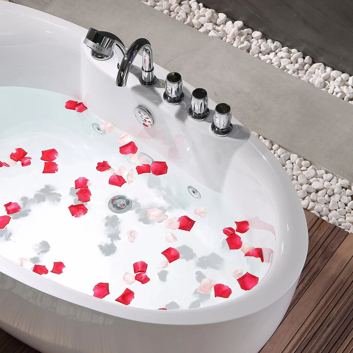 Serenity 8809 Freestanding Acrylic Bathtub - bathroom, showers, thermostaticBathroomLux