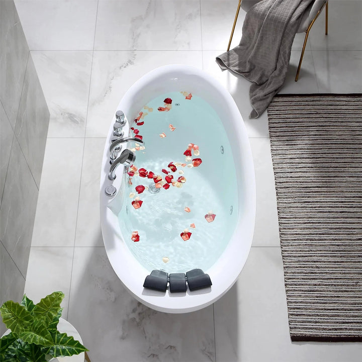 Serenity 8809 Freestanding Acrylic Bathtub - bathroom, showers, thermostaticBathroomLux