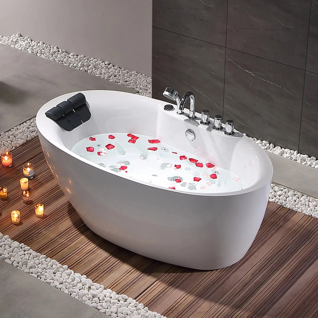 Serenity 8809 Freestanding Acrylic Bathtub - bathroom, showers, thermostaticBathroomLux