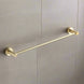 Single Towel Bar Brushed Gold Stainless Steel Towel Holder Rack - Towel RacksBathroomLux