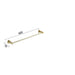 Single Towel Bar Brushed Gold Stainless Steel Towel Holder Rack - Towel RacksBathroomLux