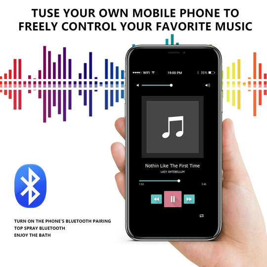 Smart Steam Shower – Multi - Color, Music & Temperature Control | Modern Bathroom Tech - bathroom faucet with led lightsBathroomLux