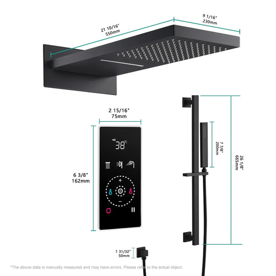 Smart Steam Shower – Multi - Color, Music & Temperature Control | Modern Bathroom Tech - bathroom faucet with led lightsBathroomLux