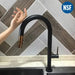 Smart Touch Kitchen Tap – Black Plated Solid Brass Mixer with Sensor Control - Smart Touch Kitchen TapBathroomLux