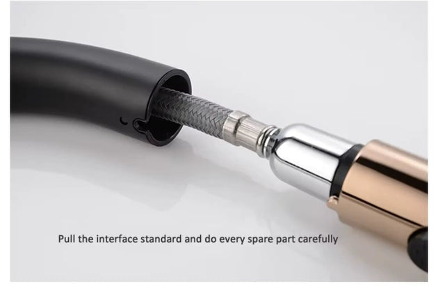 Smart Touch Kitchen Tap – Black Plated Solid Brass Mixer with Sensor Control - Smart Touch Kitchen TapBathroomLux