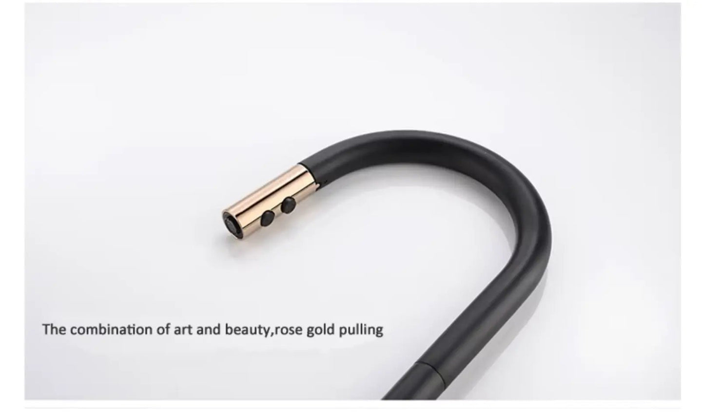 Smart Touch Kitchen Tap – Black Plated Solid Brass Mixer with Sensor Control - Smart Touch Kitchen TapBathroomLux