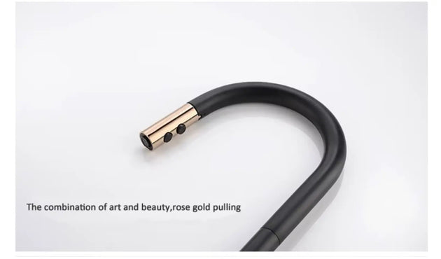 Smart Touch Kitchen Tap – Black Plated Solid Brass Mixer with Sensor Control - Smart Touch Kitchen TapBathroomLux