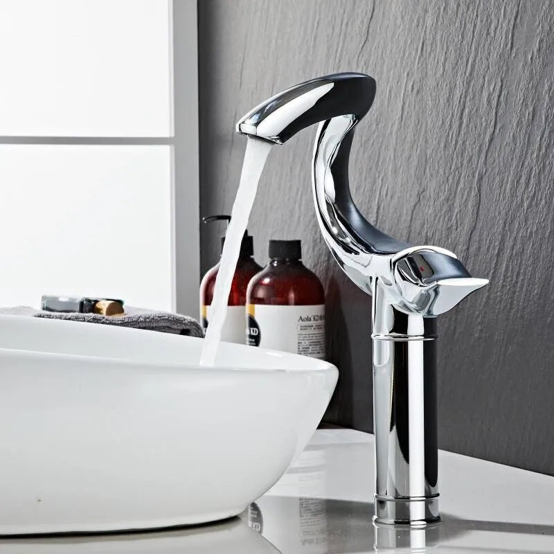 Swan Modern bathroom faucet long - BathroomLux