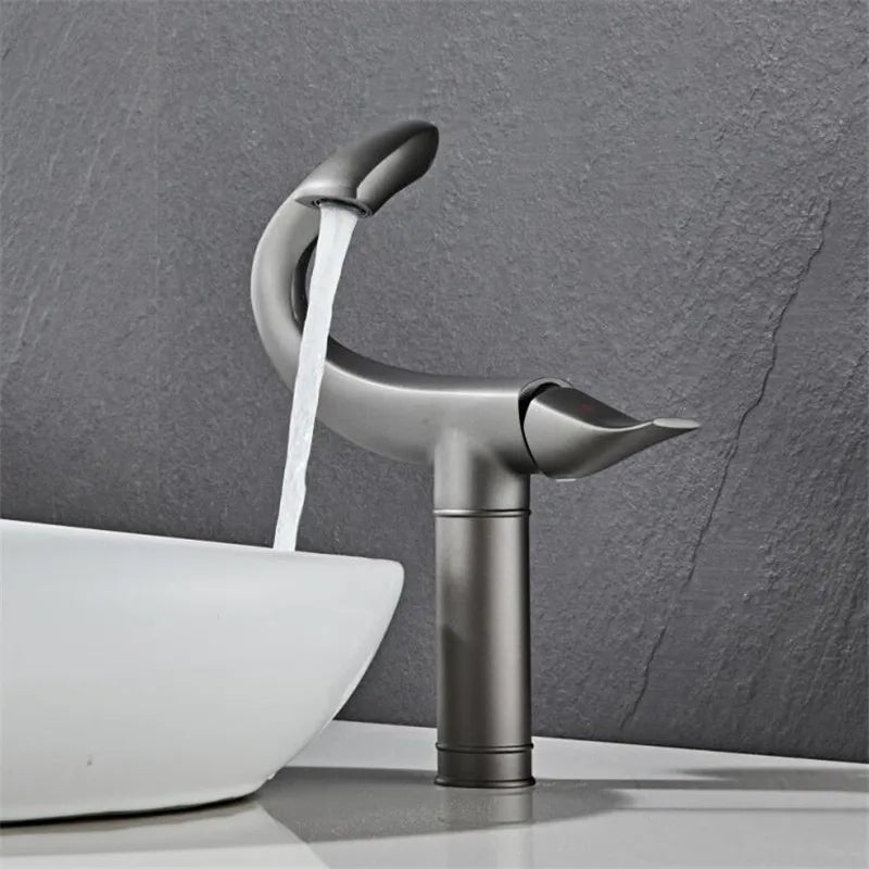 Swan Modern bathroom faucet long - BathroomLux