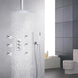 Thermostatic Rainfall Shower System with Body Jets – Clawfoot Shower Faucet Combo Set - Thermostatic Rainfall Shower SystemBathroomLux
