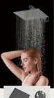 Thermostatic Shower System with LED, Rainfall & Anti - Scald Tech - Concealed Rain Shower SystemBathroomLux