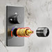 Thermostatic Shower System with LED, Rainfall & Anti - Scald Tech - Concealed Rain Shower SystemBathroomLux