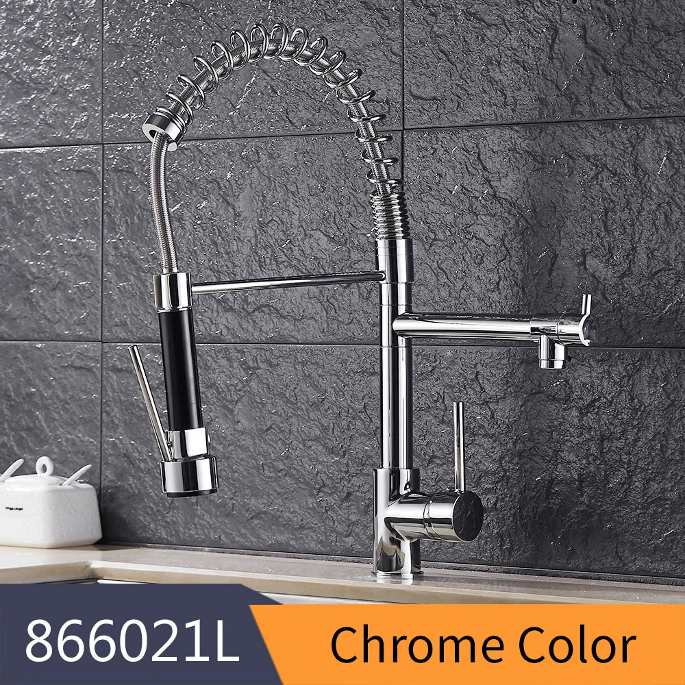 Torneira Para Single - Hole Kitchen Faucet with Pull - down spout - BathroomLux