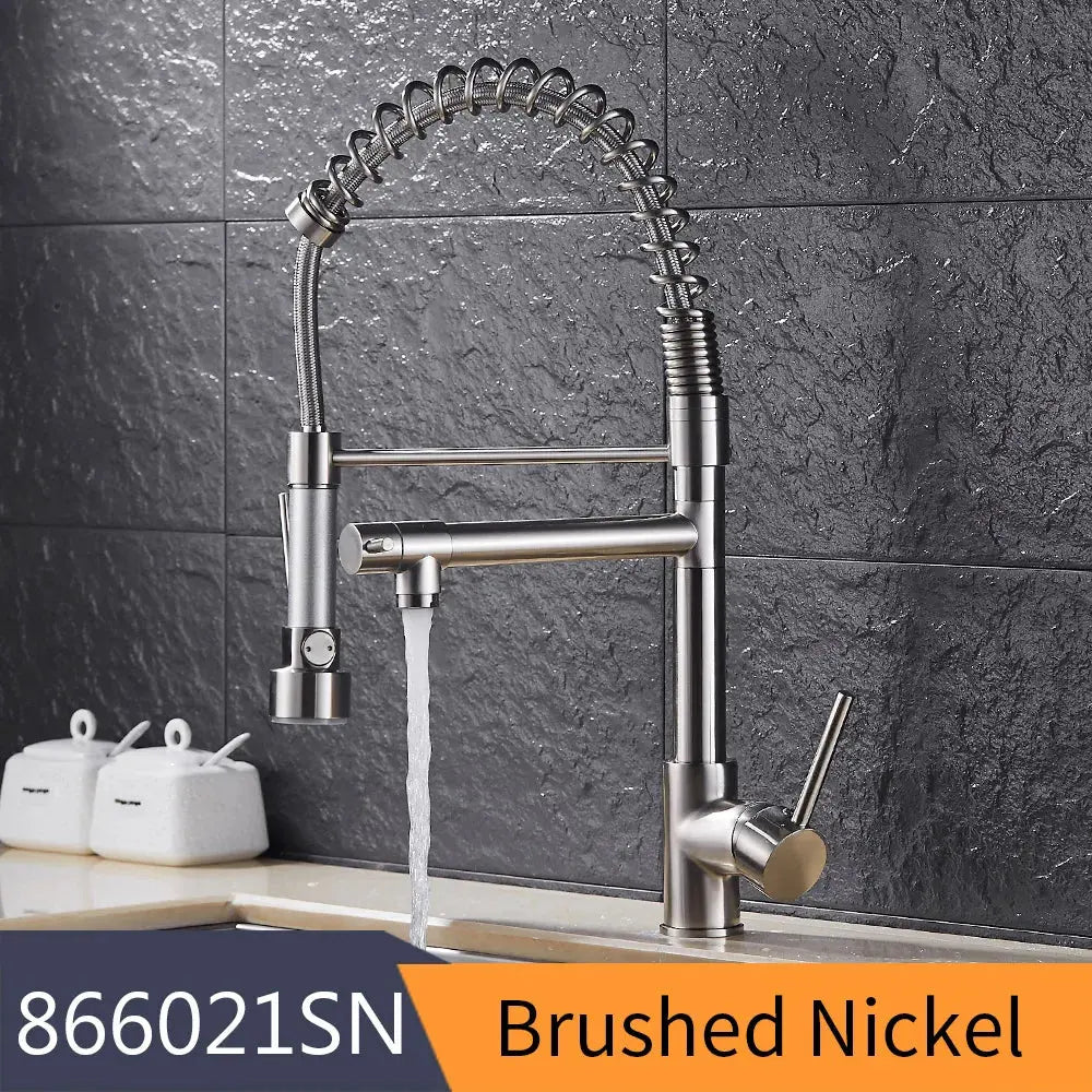 Torneira Para Single - Hole Kitchen Faucet with Pull - down spout - BathroomLux