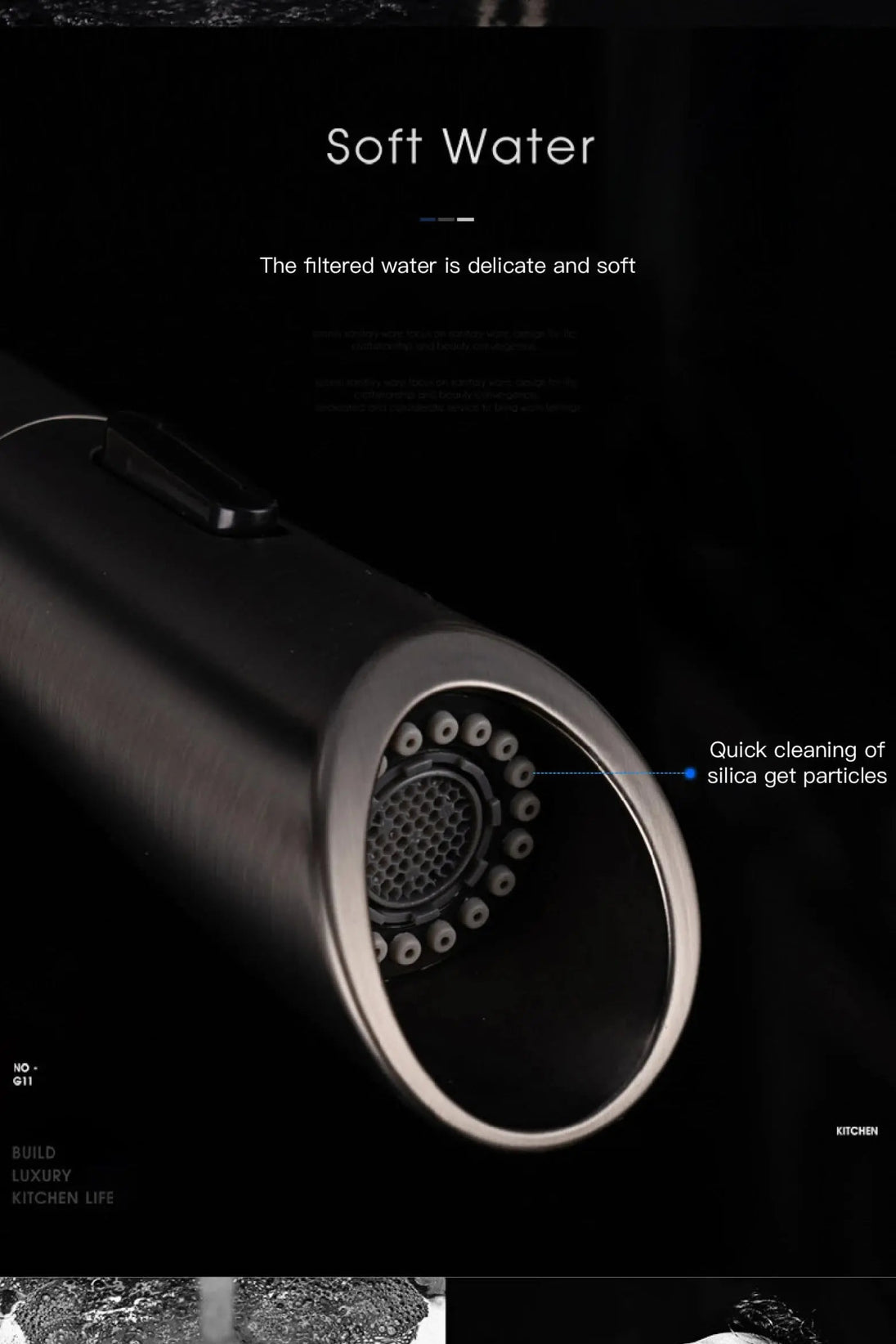 Touch Control Brass Kitchen Faucet Pull - Out Dual Control - Kitchen Faucet Touch Switch DesignBathroomLux