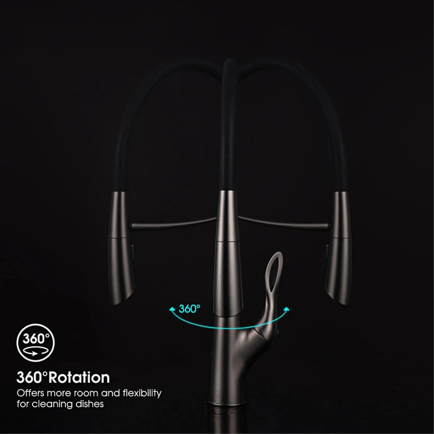 Touch Control Brass Kitchen Faucet Pull - Out Dual Control - Kitchen Faucet Touch Switch DesignBathroomLux