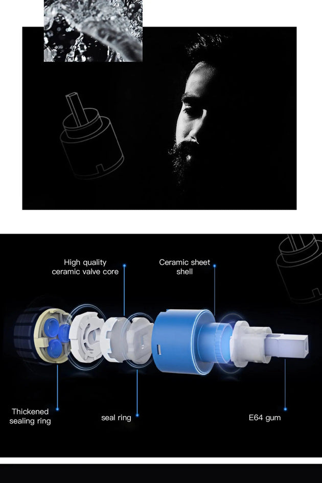 Touch Control Brass Kitchen Faucet Pull - Out Dual Control - Kitchen Faucet Touch Switch DesignBathroomLux