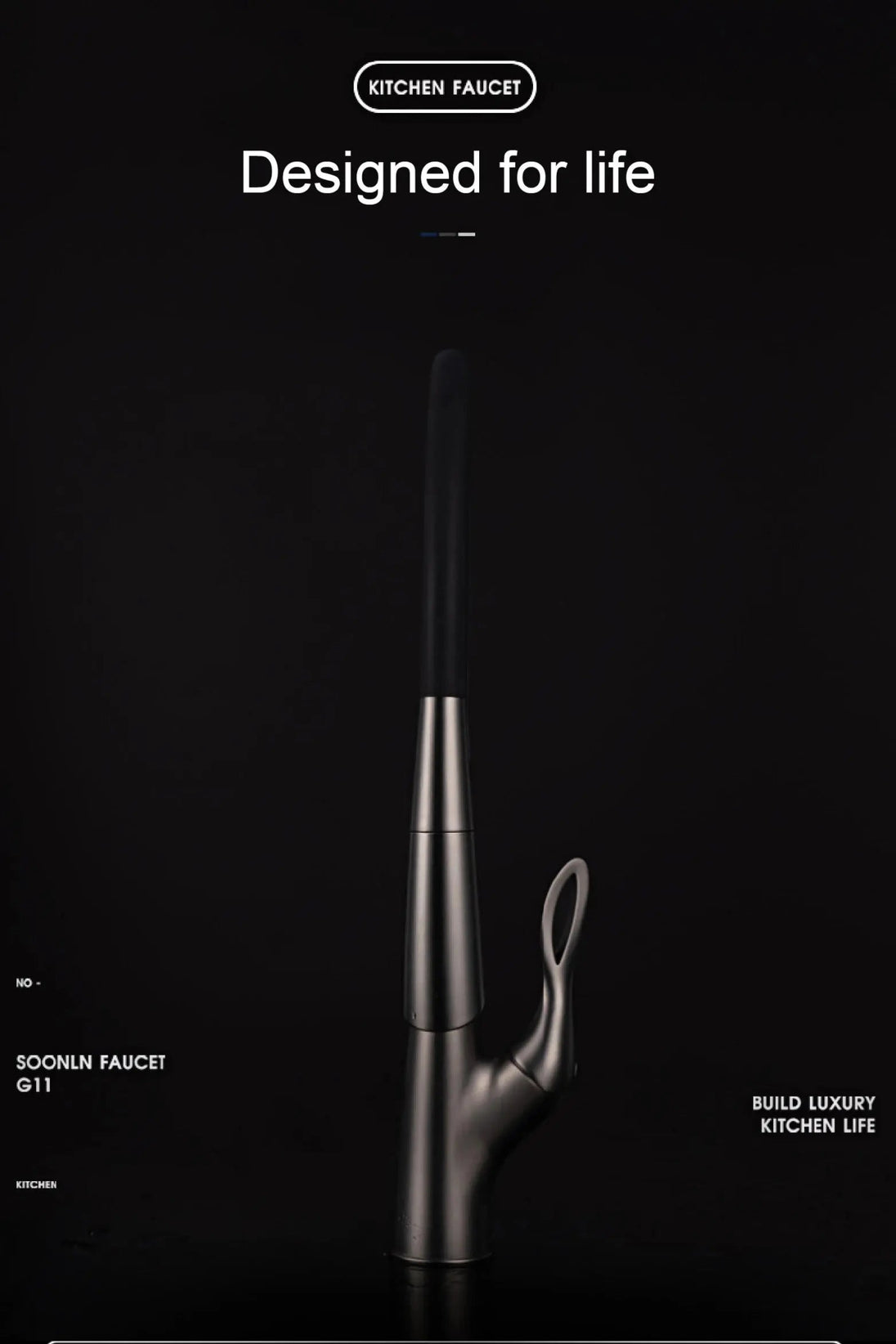 Touch Control Brass Kitchen Faucet Pull - Out Dual Control - Kitchen Faucet Touch Switch DesignBathroomLux