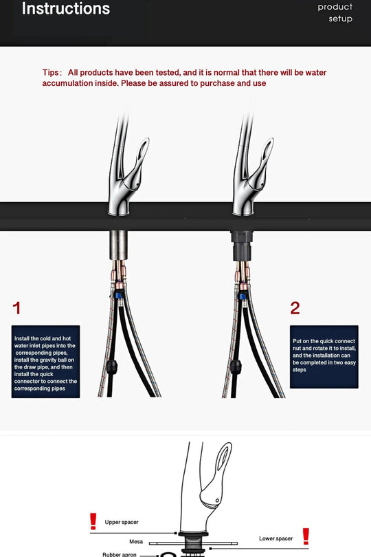 Touch Control Brass Kitchen Faucet Pull - Out Dual Control - Kitchen Faucet Touch Switch DesignBathroomLux