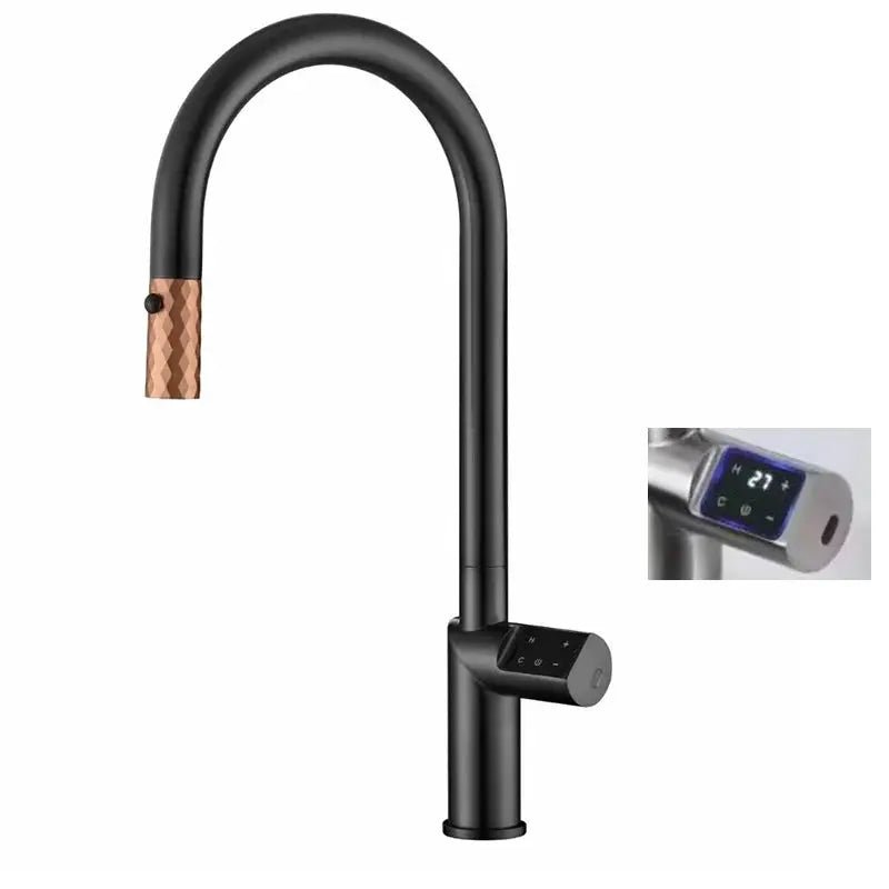 Touch Sensor Kitchen Faucet – Smart Deck - Mounted Sink Tap for Modern Kitchens - electric kitchen faucet sensorBathroomLux