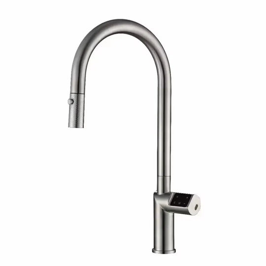 Touch Sensor Kitchen Faucet – Smart Deck - Mounted Sink Tap for Modern Kitchens - electric kitchen faucet sensorBathroomLux