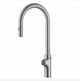 Touch Sensor Kitchen Faucet – Smart Deck - Mounted Sink Tap for Modern Kitchens - electric kitchen faucet sensorBathroomLux