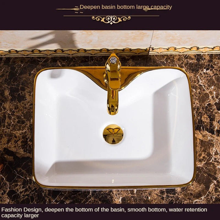 Unique Flower Art Bathroom Sink Embossed - BathroomLux