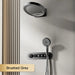 Luxury Gun Gray Digital Shower System – 4 Functions Dual Control Mixer Tap BathroomLux