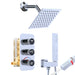 Modern Square Wall-Mounted Luxury Shower Set – Hot & Cold Mixer BathroomLux