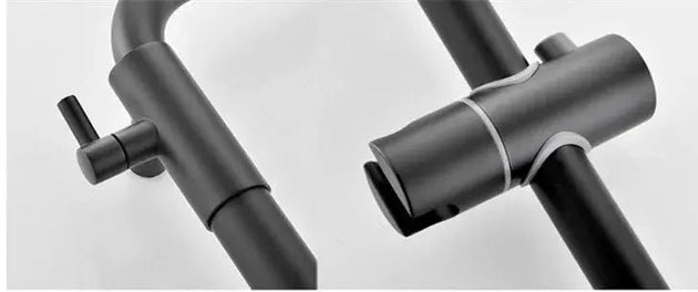 Wall - Mounted 3 - Way LED Rainfall Shower System – Modern Bathroom Shower Set - Rainfall Shower with DiverterBathroomLux