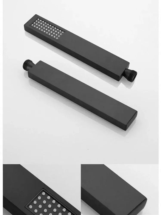 Wall - Mounted 3 - Way LED Rainfall Shower System – Modern Bathroom Shower Set - Rainfall Shower with DiverterBathroomLux