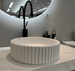 White Artificial Stone Washbasin – Sleek Solid Surface Basin for Contemporary Bathrooms - Artificial stone washbasinBathroomLux