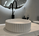 White Artificial Stone Washbasin – Sleek Solid Surface Basin for Contemporary Bathrooms - Artificial stone washbasinBathroomLux